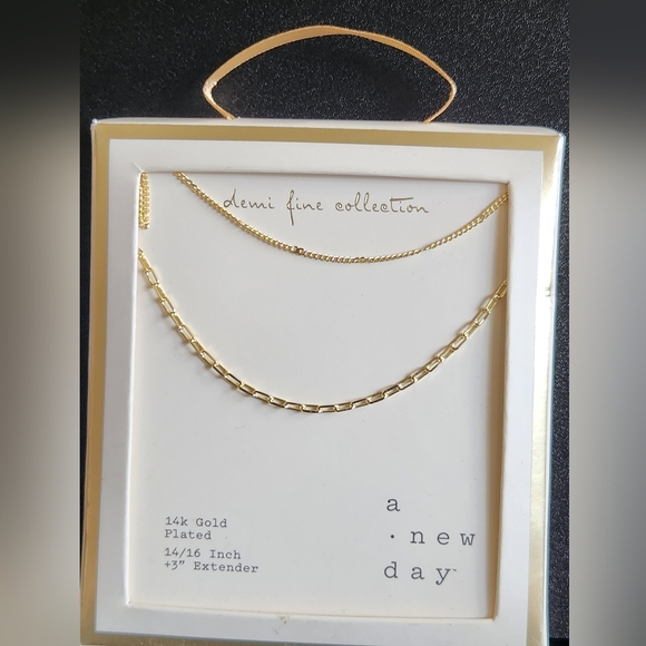 a new day Jewelry - A New Day 14k Gold Plated Necklace Classic Chain Design